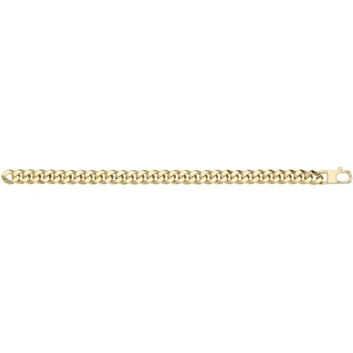 9ct Yellow Gold Hollow Bracelet 13g